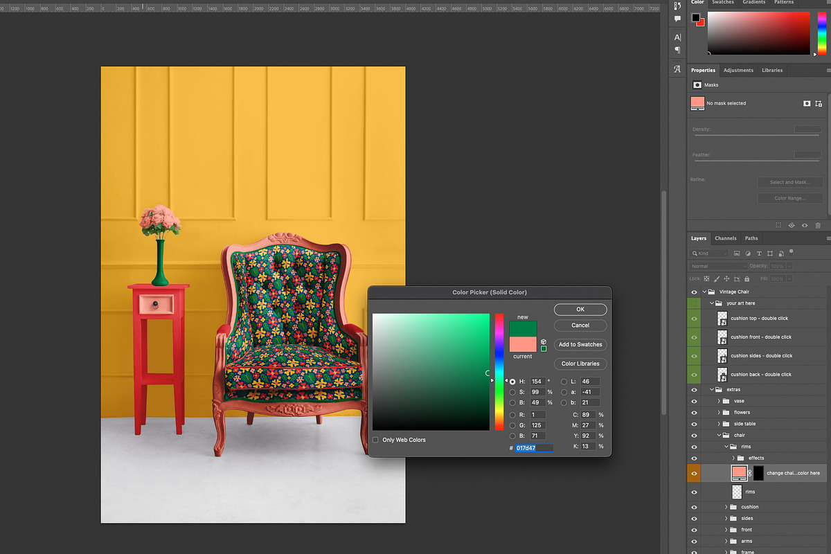 Chair Lifestyle Mockup in Room, a Household Mockup by Carrie Cantwell (Photo 3 of 3)