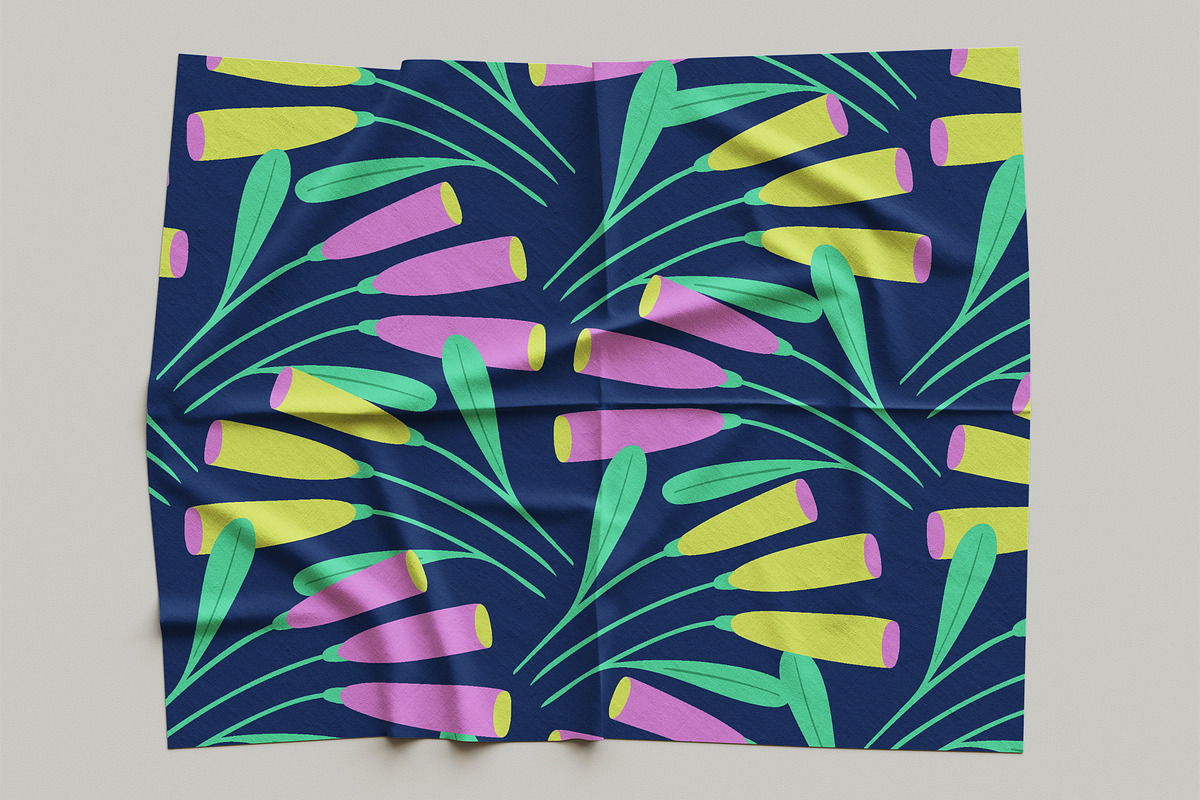 Bright Retro Floral Pattern Set, a Pattern Graphic by Asya Melkonyan Patterns (Photo 13 of 16)