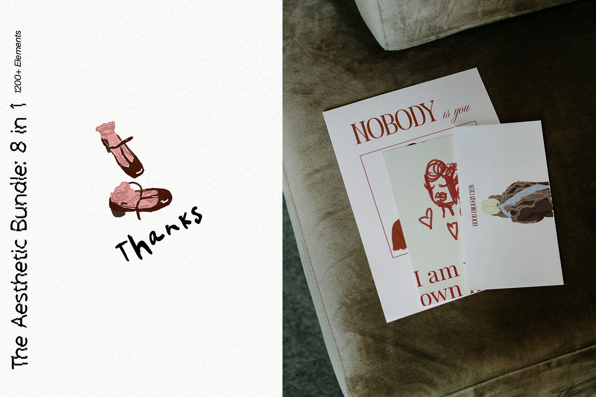 The Aesthetic BUNDLE: 8 in 1, an Object Graphic by divanovskaya_nv (Photo 30 of 30)