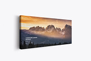 Landscape Canvas Ratio 5x2 Mockup, a Print Template by Mockups by Carlos Viloria (Thumbnail 2 of 5)
