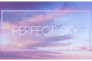 Evening sky Bundle 9 photos