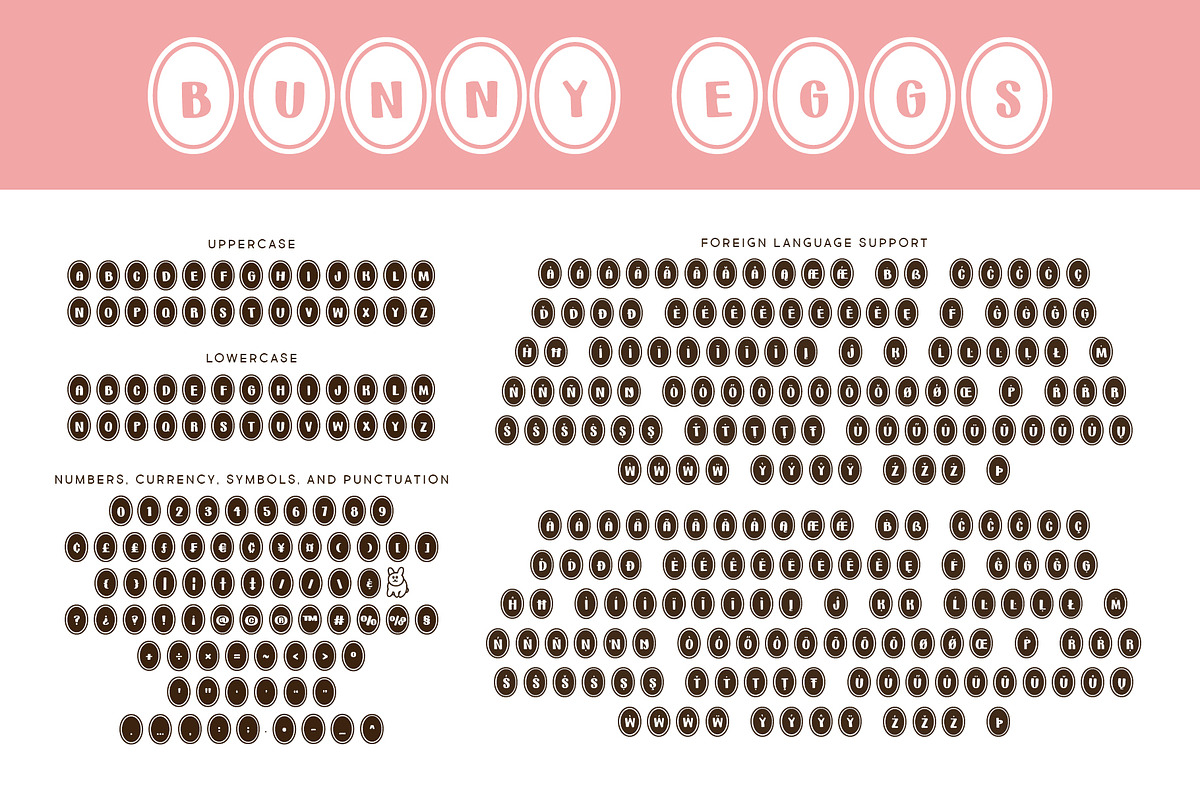 Bunny Eggs, a Font by Brittney Murphy Design (Photo 2 of 2)