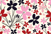 Hand Drawn Patterns with Flowers, a Pattern Graphic by Art's and patterns (Thumbnail 5 of 7)