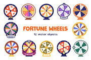 Fortune wheels, lucky roulettes set, an Object Illustration by Good Studio (Thumbnail 1 of 7)