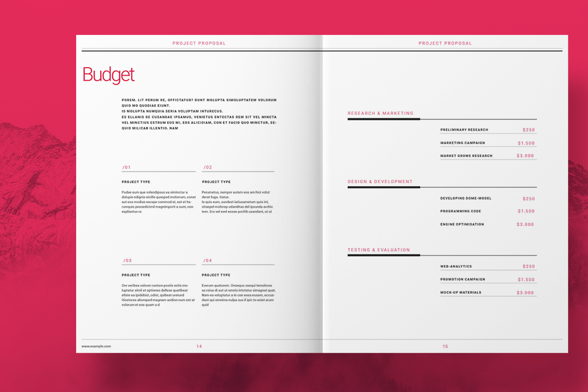 Red Project Proposal, a Brochure Template by Boris Cupac (Photo 8 of 12)