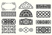 Stained Glass Dividers, an Object Graphic by Pattern Whimsy (Thumbnail 2 of 4)