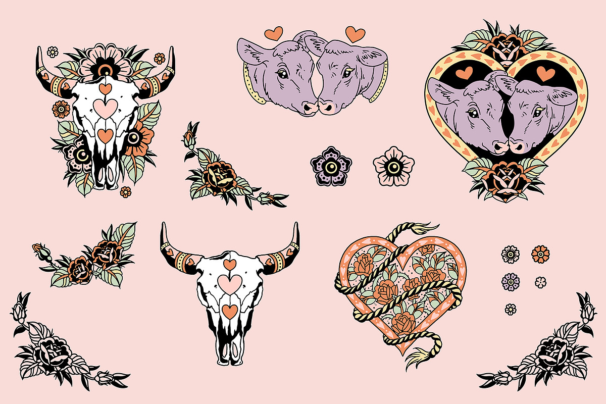 Western Lovers • Illustration suite, an Illustration by Pony Gold Studio (Photo 4 of 8)