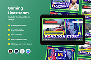 Gaming Thumbnail YouTube Livestream, a Social Media Template by twinstd (Thumbnail 1 of 2)