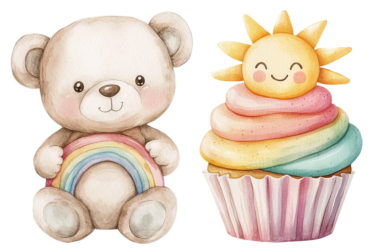 Pastel Baby Clipart, a Seasonal Illustration by CitraGraphics (Photo 6 of 6)
