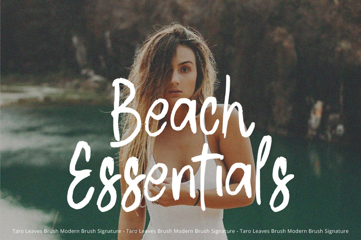 Taro Leaves - Brush Signature, a Handwritten Font by tebaltipislab (Photo 7 of 9)
