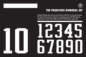 The Franchise Numeral Set