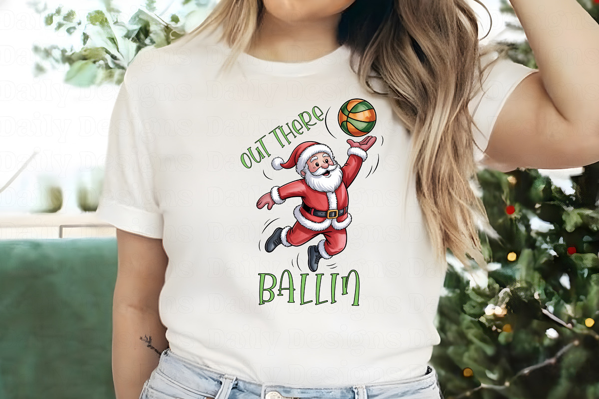 Basketball Santa PNG, an Illustration by Daily.Designs (Photo 3 of 5)