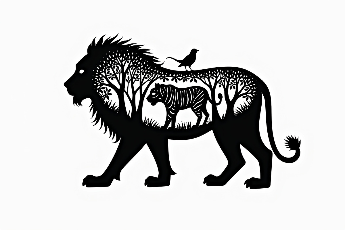 Lion Silhouette Vector Illustration,, an Illustration by Amazin_art (Photo 21 of 21)