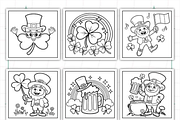 Bold and Easy St Patrick's Coloring, a Seasonal Illustration by Ink Gallery (Thumbnail 4 of 4)