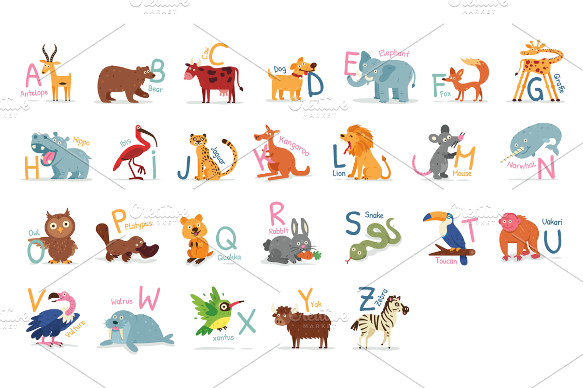 Animal Alphabet, an Animal Illustration by Manudesign (Photo 4 of 5)