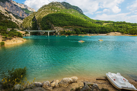 Big bridge over river Verdon in Provence, a Nature Photo by kavram