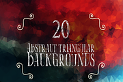 20 Abstract Triangular Backgrounds, a Texture Graphic by Dragoș Neagu (Thumbnail 2 of 3)