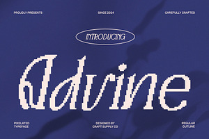 Advine Pixel, a Serif Font by Craft Supply Co.