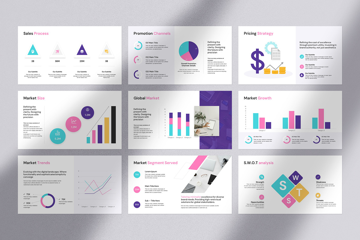 Marketing Plan Presentation Template, a Presentation Template by Slide_Genius1 (Photo 8 of 9)