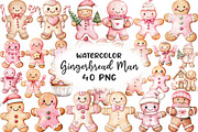 Kawaii Pink Gingerbread Man Sublimat, an Illustration by CraftArtStudio (Thumbnail 1 of 6)