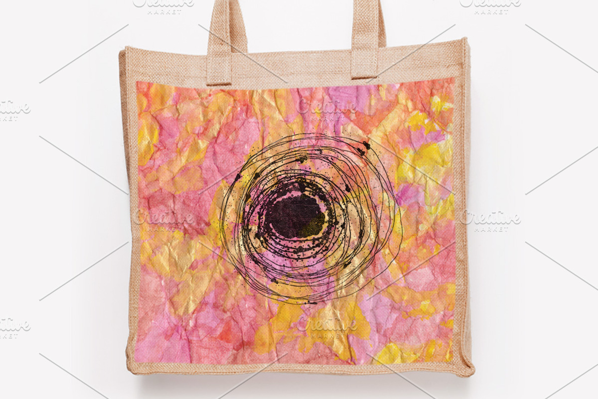 Watercolor texture on crumpled paper, a Texture Graphic by antuanetto (Photo 6 of 6)