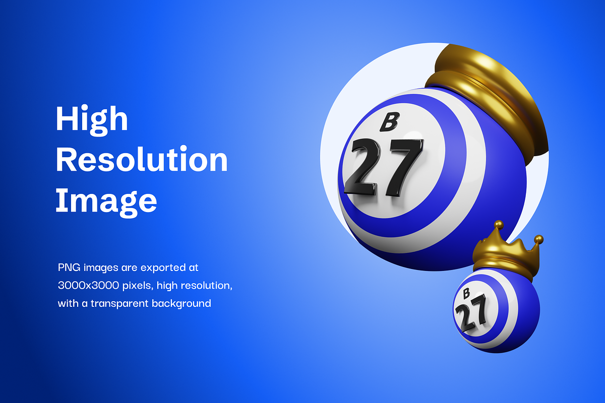 3D Bingo Games Icon, an Object 3D Model by Kohesif Studio (Photo 3 of 6)