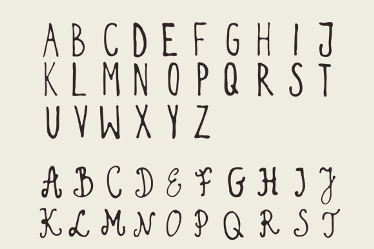 Hello | Hand drawn Ribbons &Alphabet, a Templates & Theme by Frisk Shop (Photo 4 of 4)