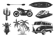 Travel and adventure bundle, a Decorative Illustration by Akimo Mia (Thumbnail 5 of 15)