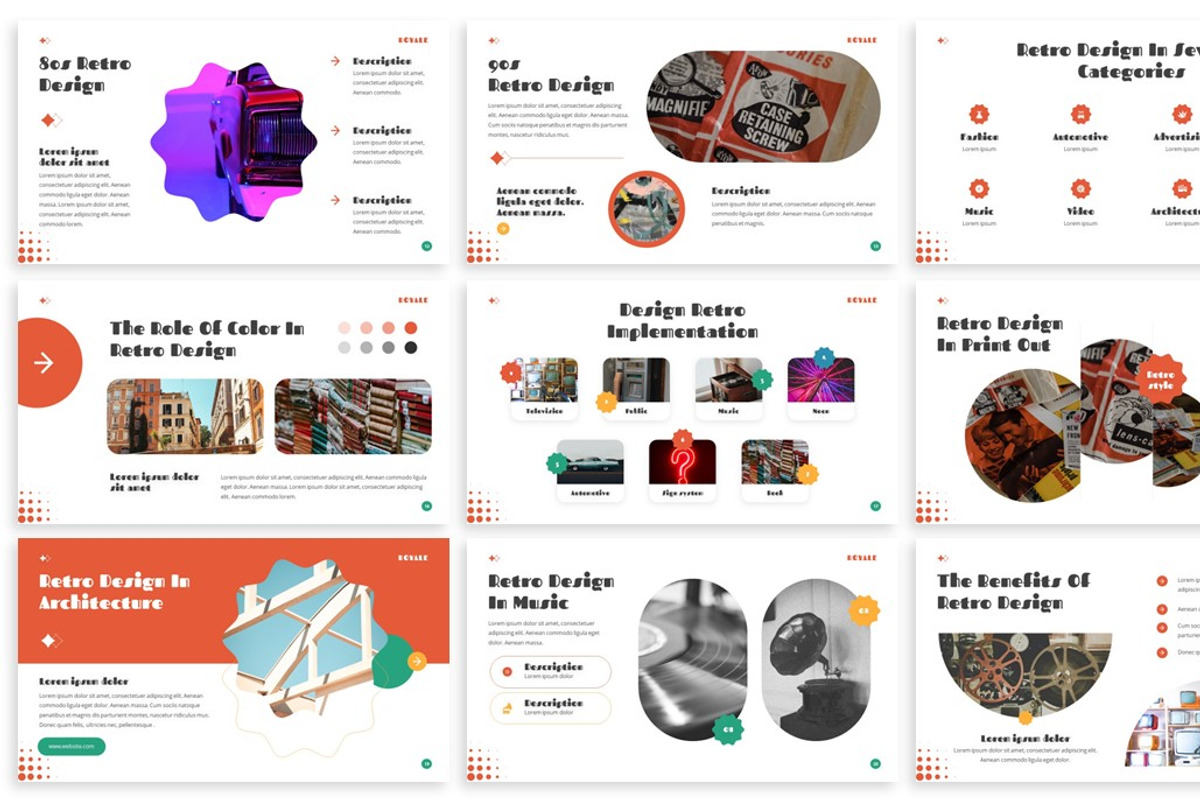Royale - Retro Design Google Slides, a Presentation Template by SlideFactory (Photo 3 of 4)