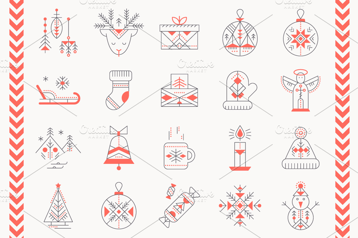 Ancient Christmas: Design Collection, an Illustration by Lumitar (Photo 2 of 8)