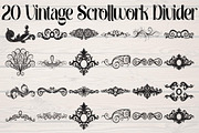 Vintage Scrollwork Divider Designs, an Object Graphic by Designer_Momina (Thumbnail 1 of 5)