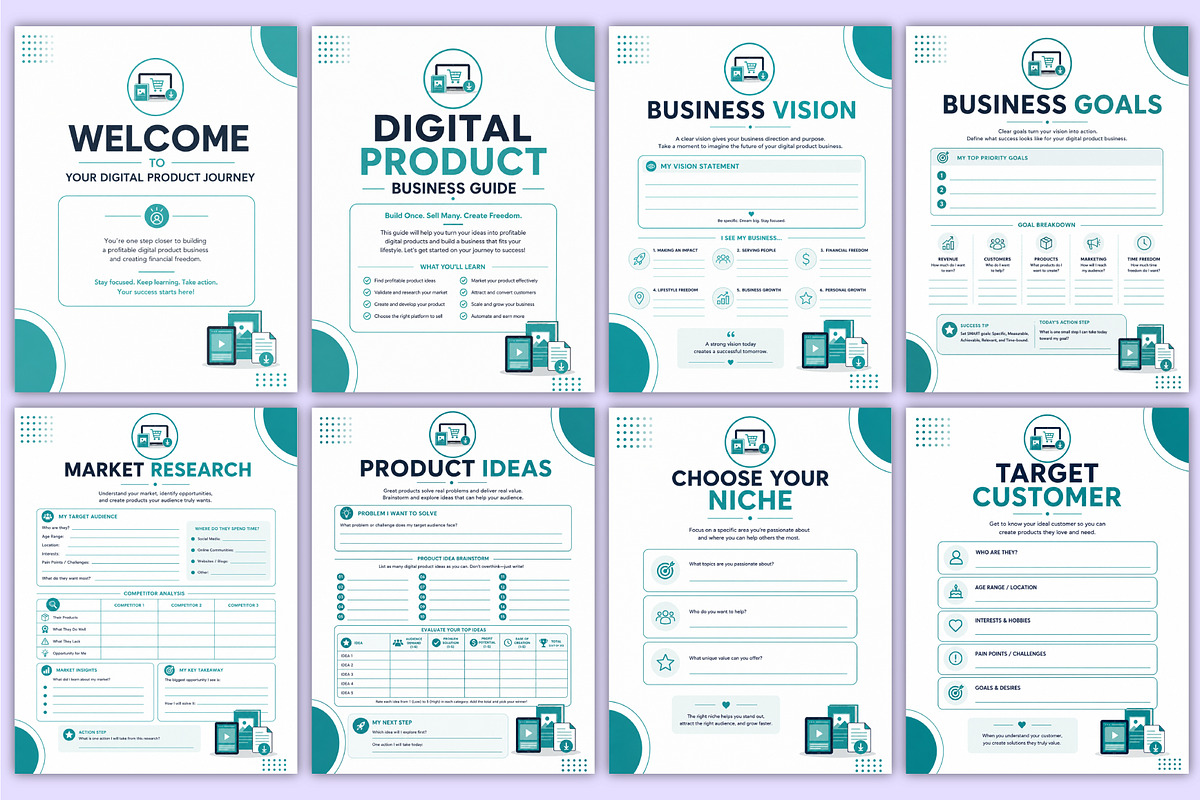 Make Money with Digital Products, a Stationery Template by Mustafiz (Photo 2 of 5)