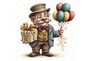 Man's Birthday Clipart JPG, a Person Illustration by Memories By Lea (Thumbnail 18 of 20)
