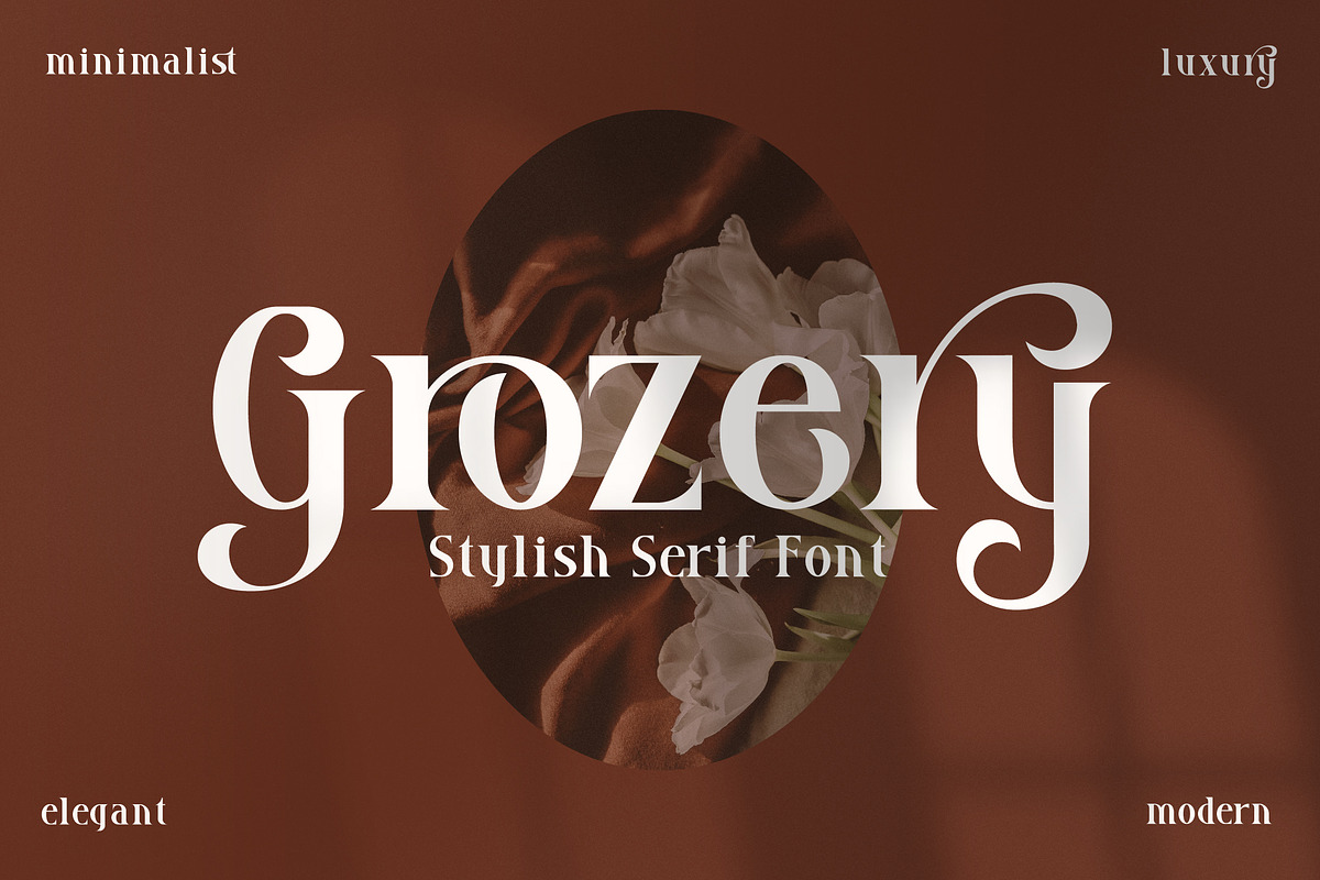 Grozery Stylish Serif Font, a Serif Font by Storytype Studio (Photo 1 of 15)