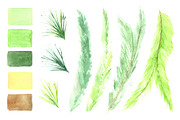 Christmas watercolor set, an Illustration by Art Watercolor (Thumbnail 6 of 7)