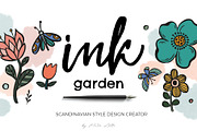 Scandinavian garden fun ink creator, an Object Graphic by Beauty Drops (Thumbnail 1 of 11)