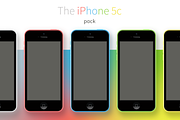 iPhone 5c Vector Pack, a Product Mockup by Device Kits (Thumbnail 1 of 3)