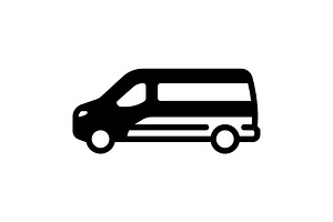 Van camper solid icon, a Solid Icon by Creative priyanka