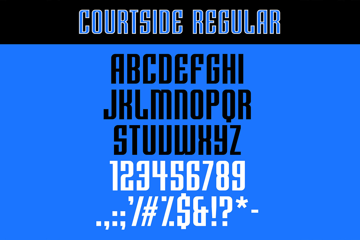 Courtside Typeface, a Font by MightySHORT (Photo 2 of 7)