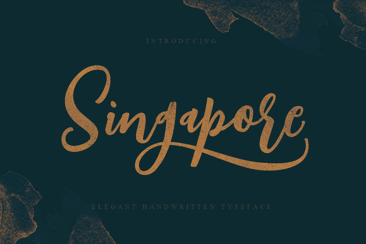 Singapore Script Font preview 5