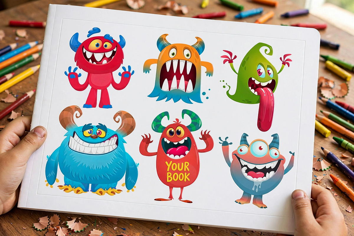 Popcorn Prowlers - 6 Cute Monsters, a Decorative Illustration by D R A W K M A N (Photo 2 of 6)