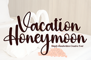 Vacation Honeymoon | Script Font, a Script Font by Scratchones (Thumbnail 1 of 8)