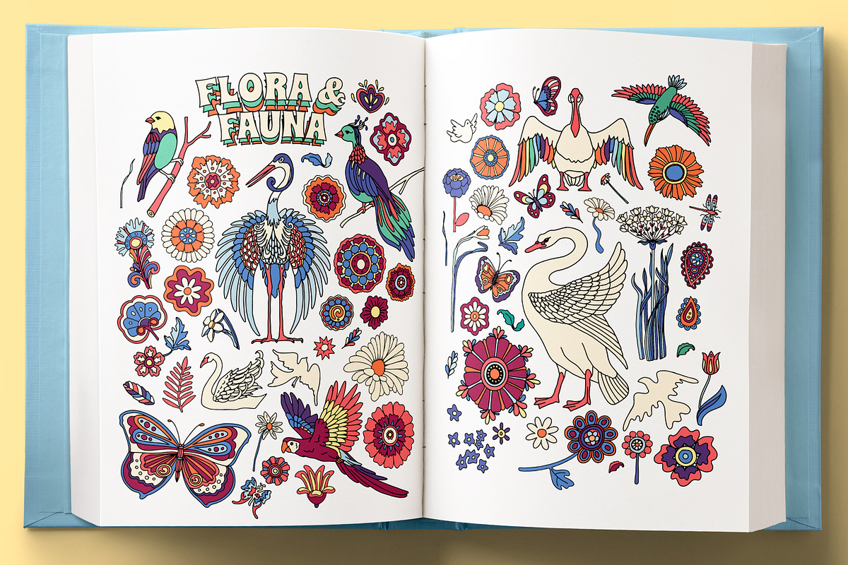 1971 • Retro Graphic Collection, a Decorative Illustration by Vintage Voyage Supply (Photo 3 of 13)