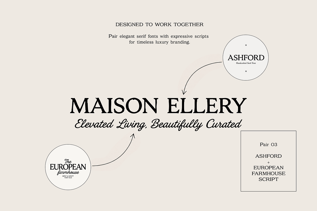 Old Money Luxury Font Collection, a Serif Font by gafaroff studio (Photo 4 of 19)
