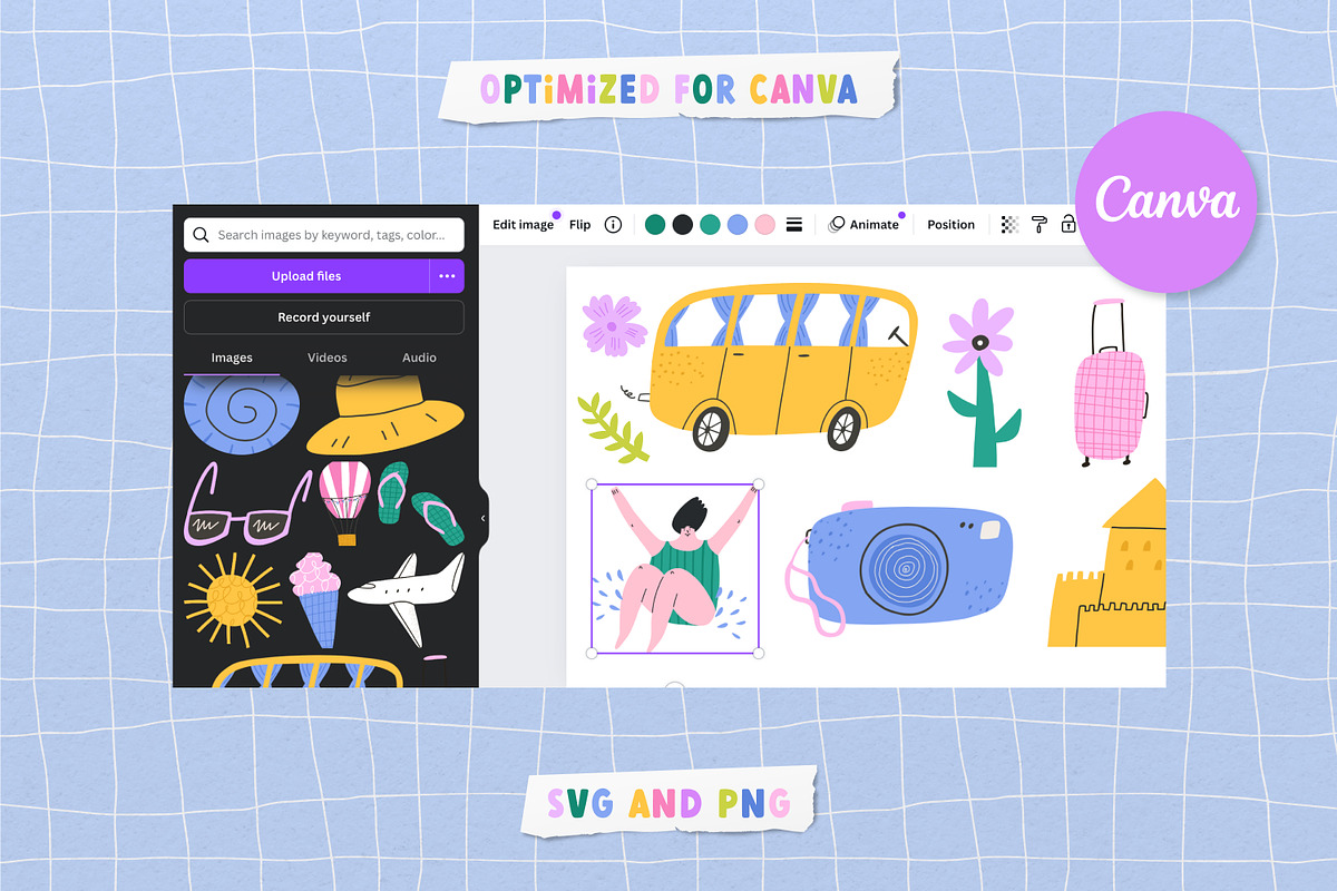 Summer vector clipart & patterns, an Illustration by Valerie (Photo 7 of 8)