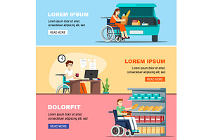 life of a disabled person. cartoon, a Food Illustration by Multigon