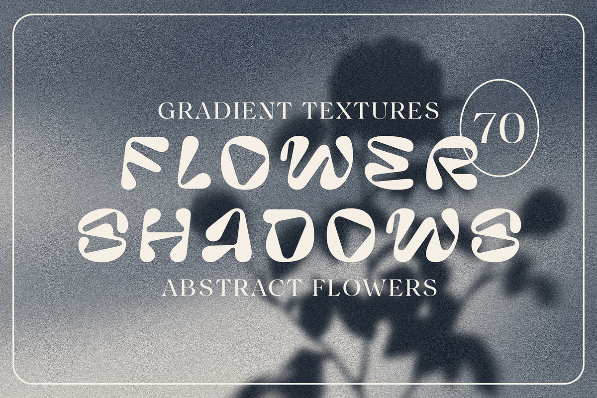 MONOCHROME Gradient & Floral Overlay, a Texture Graphic by Oksana Trygub (Photo 1 of 15)