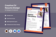 Elegant CV with Visual Character, a Resume Template by twinstd (Thumbnail 1 of 2)