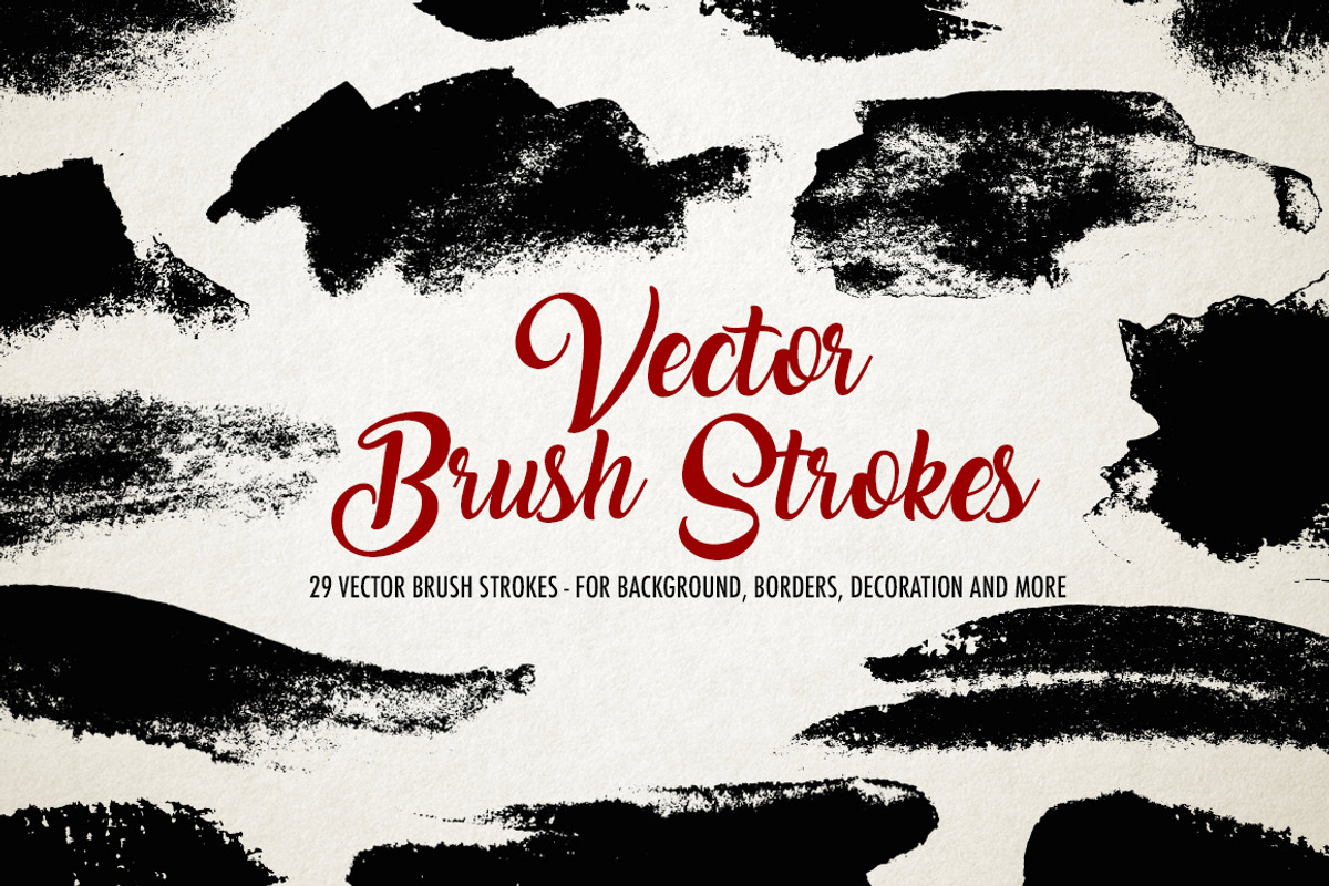 Vector Brush Strokes, an Object Graphic by Giordano Aita Graphics (Photo 1 of 3)