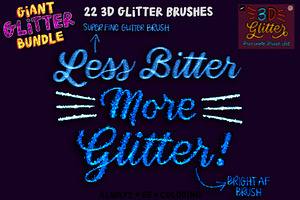 Procreate Giant Glitter Brush Bundle